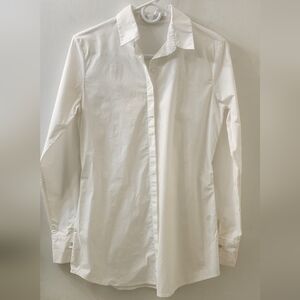 Anne Fontaine Classic White Women's Shirt, Size 38, Cotton.